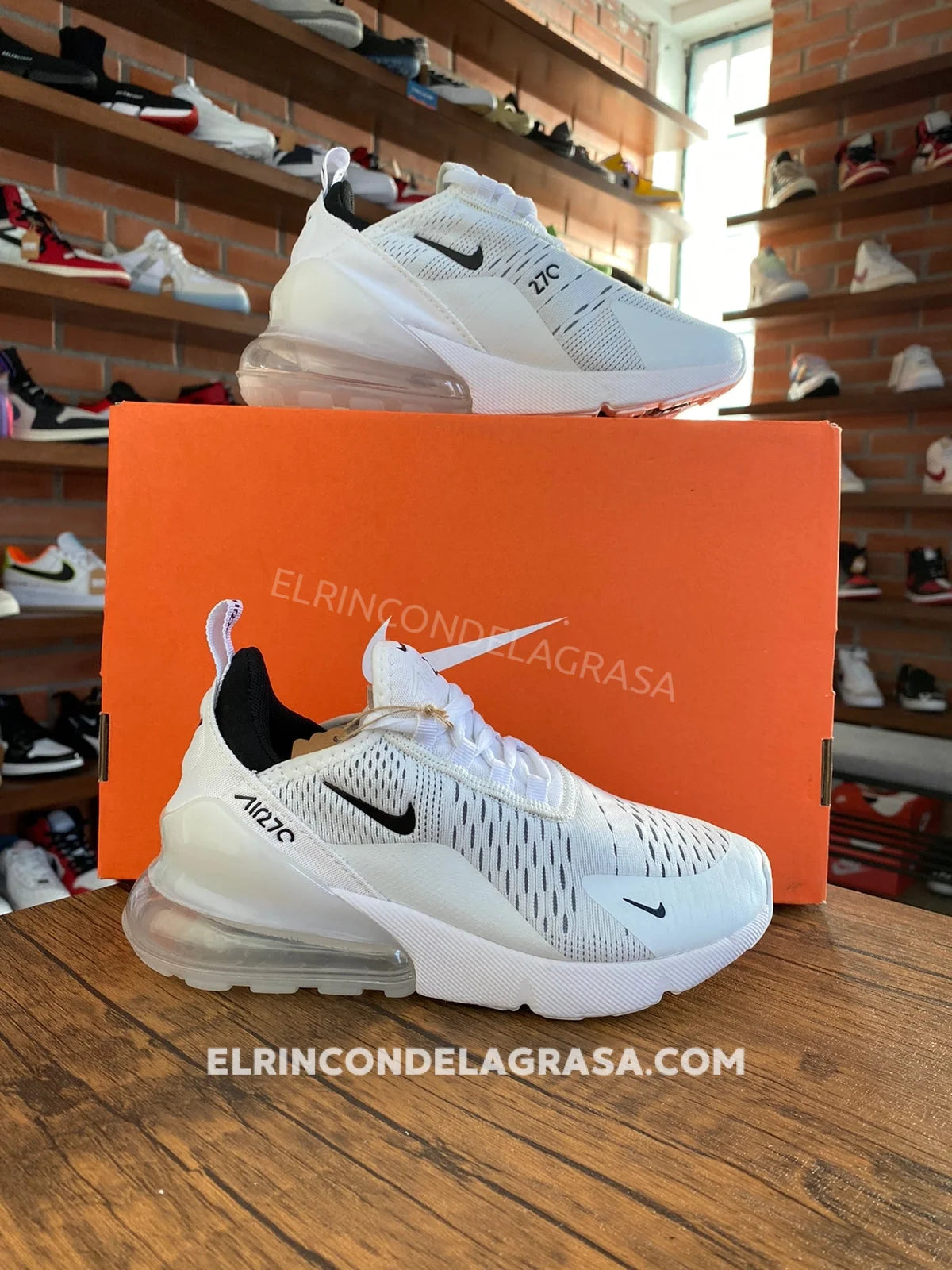 Air max 270 blanco naranja online