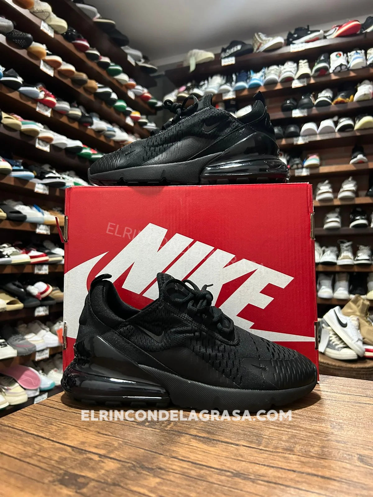 Nike air max 270 negro y rojo online