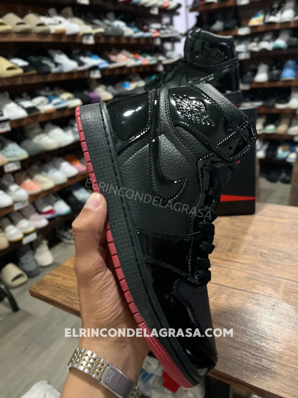 Jordan 1 Bred Patent Sneakers
