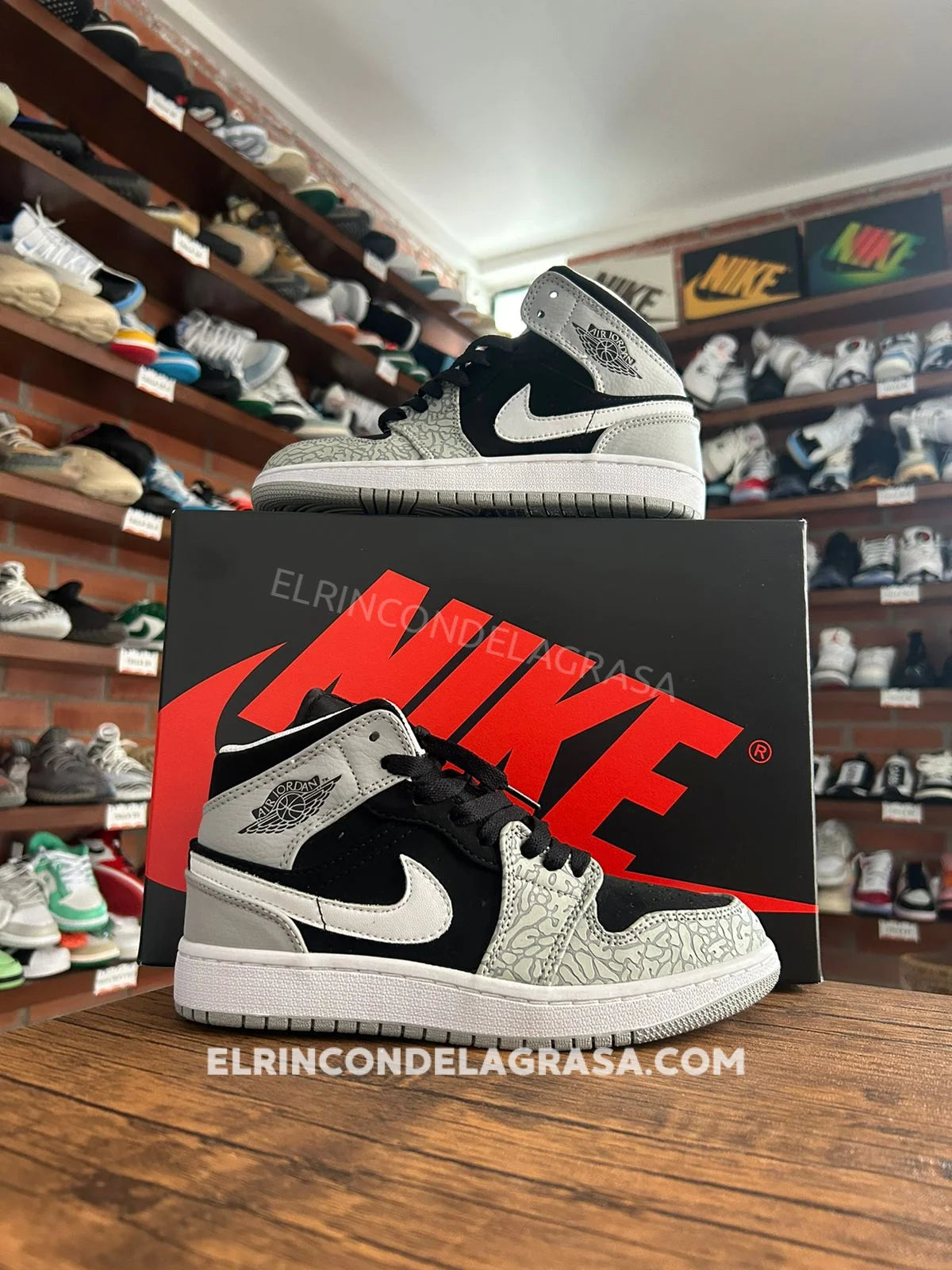 Jordan 1 Mid Elephant Print El Rincon de la Grasa