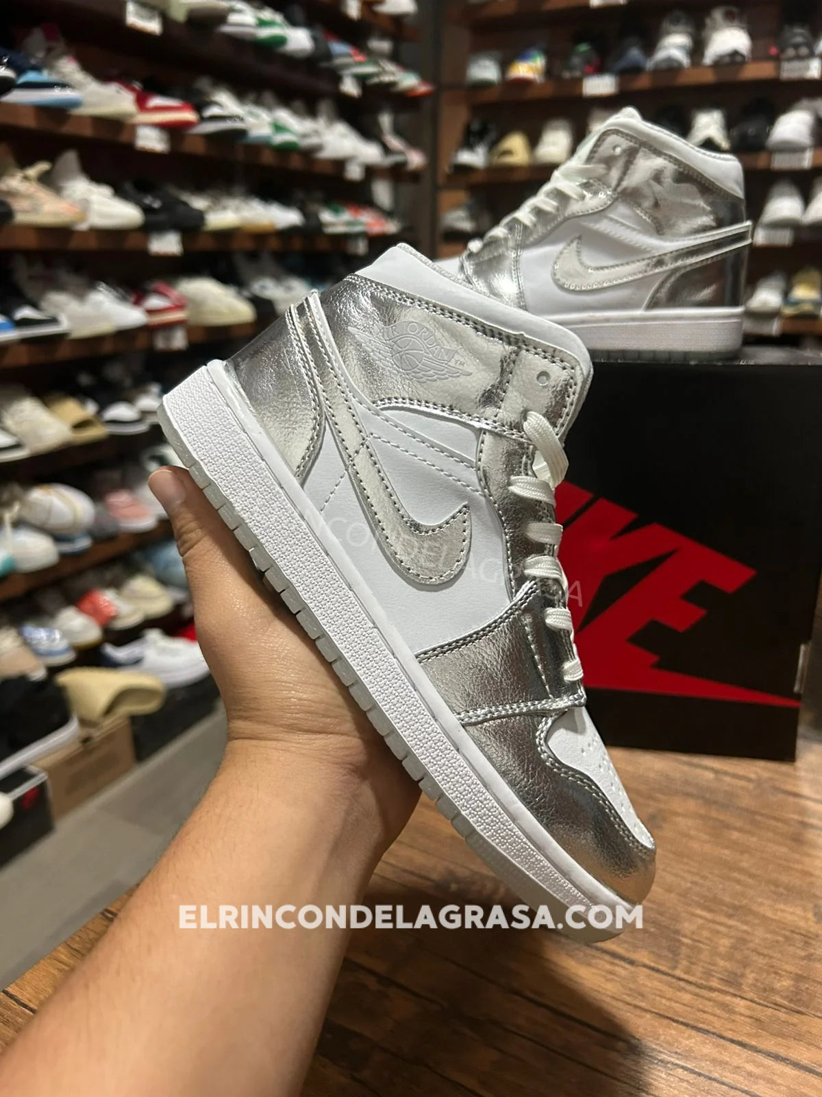 Jordan 1 Silver Sneakers