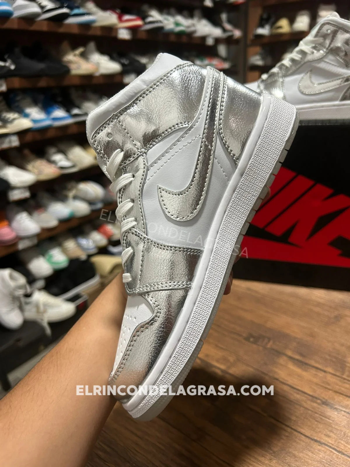 Jordan 1 Silver Sneakers