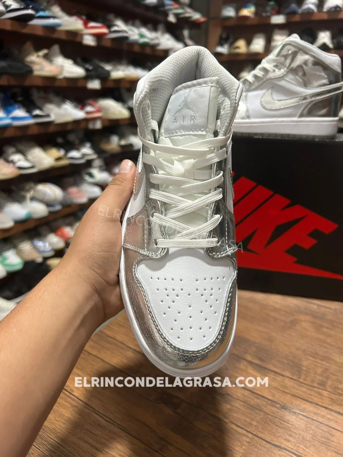Jordan 1 Silver Sneakers