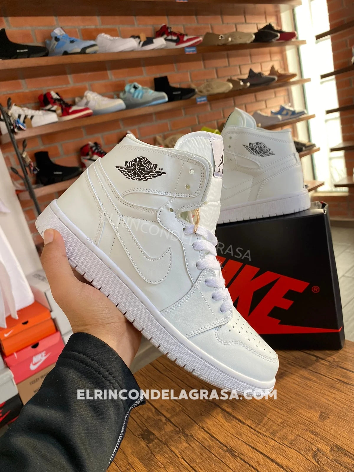 Jordan 1 White Sneakers