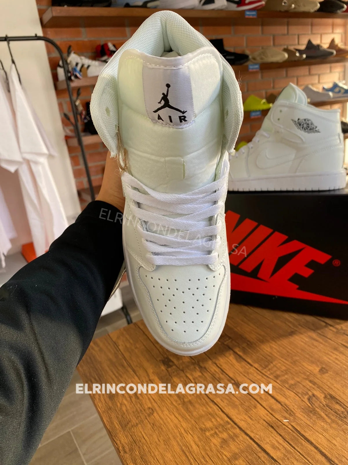 Jordan 1 White Sneakers