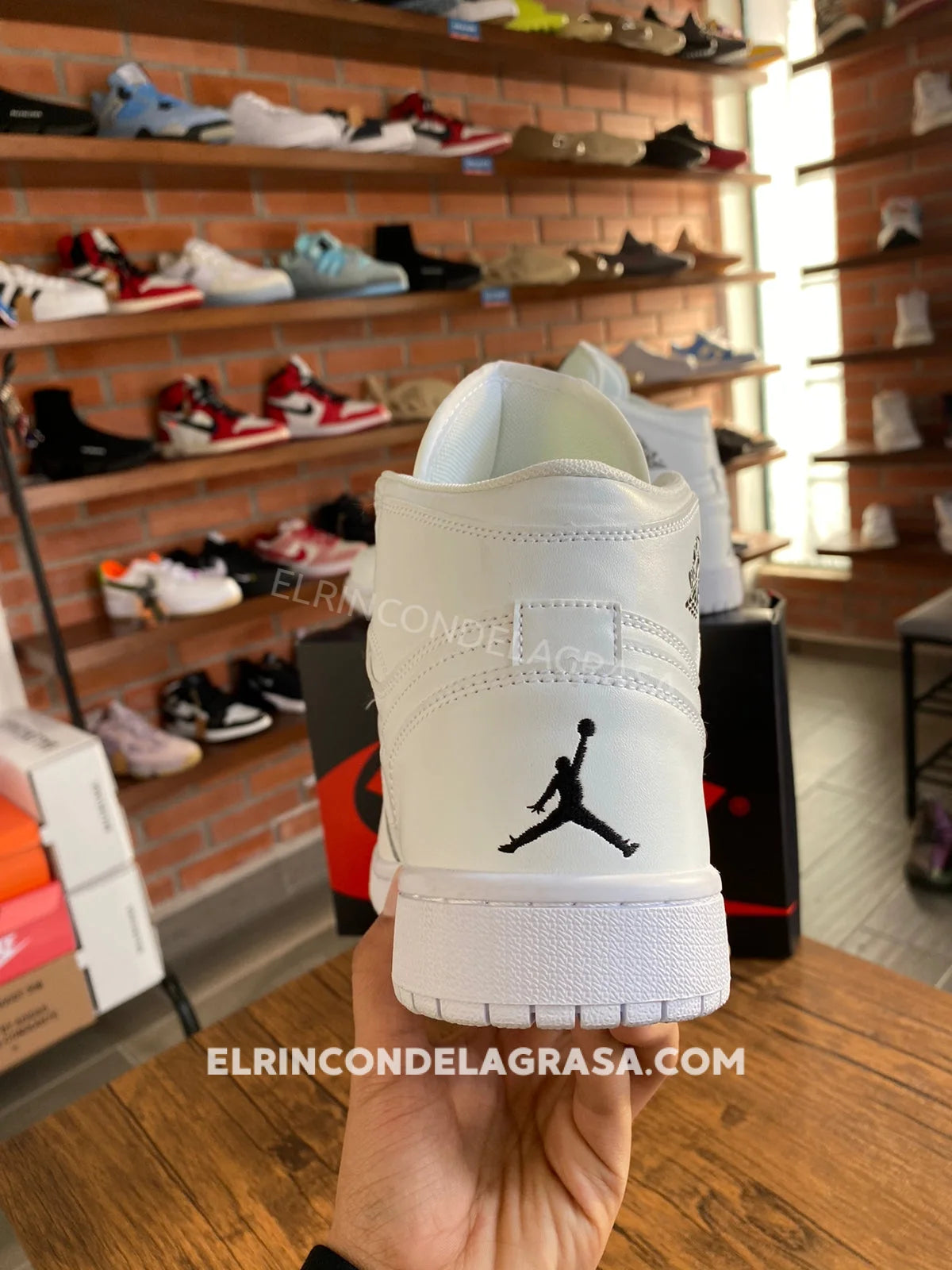 Jordan 1 White Sneakers