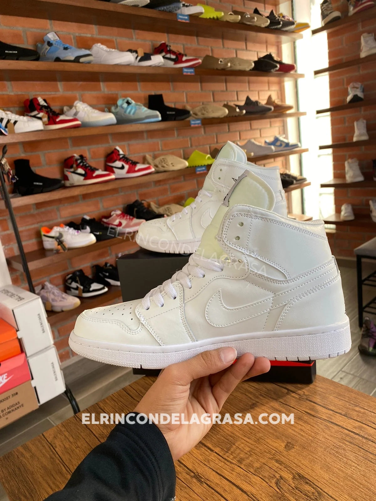 Jordan 1 White Sneakers