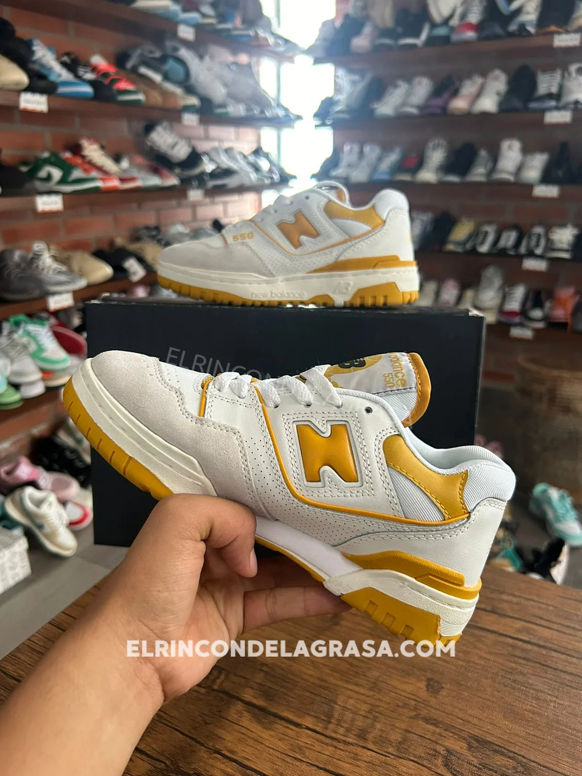 New Balance 550 Orange Sneakers