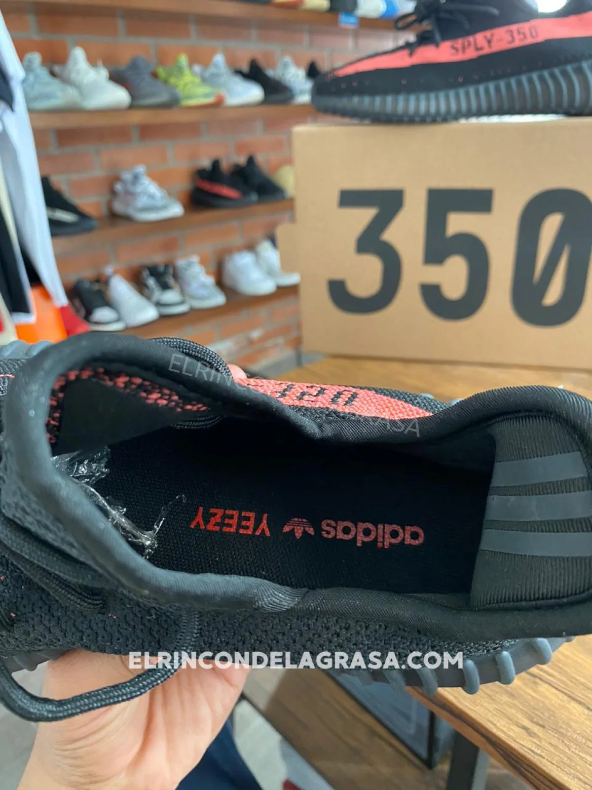 Yeezy 350 Core Black Red Sneakers