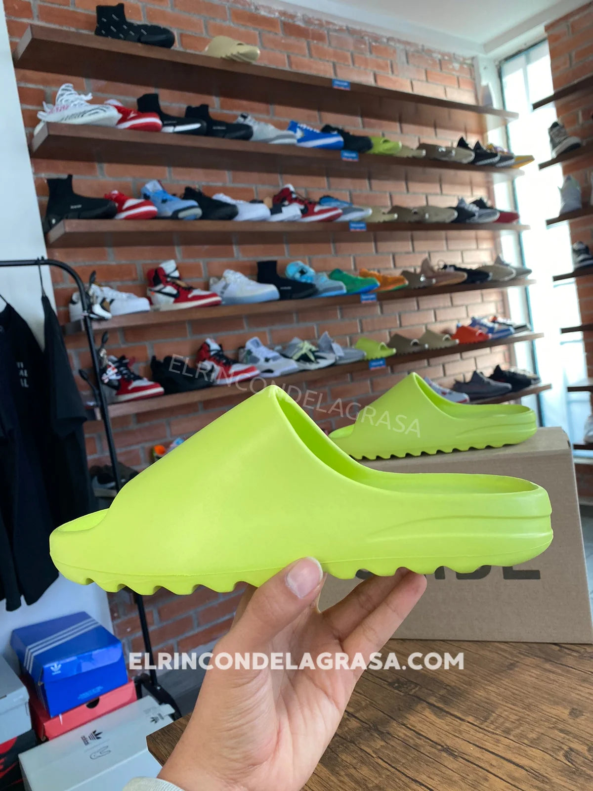 Yeezy Slide Green Sneakers
