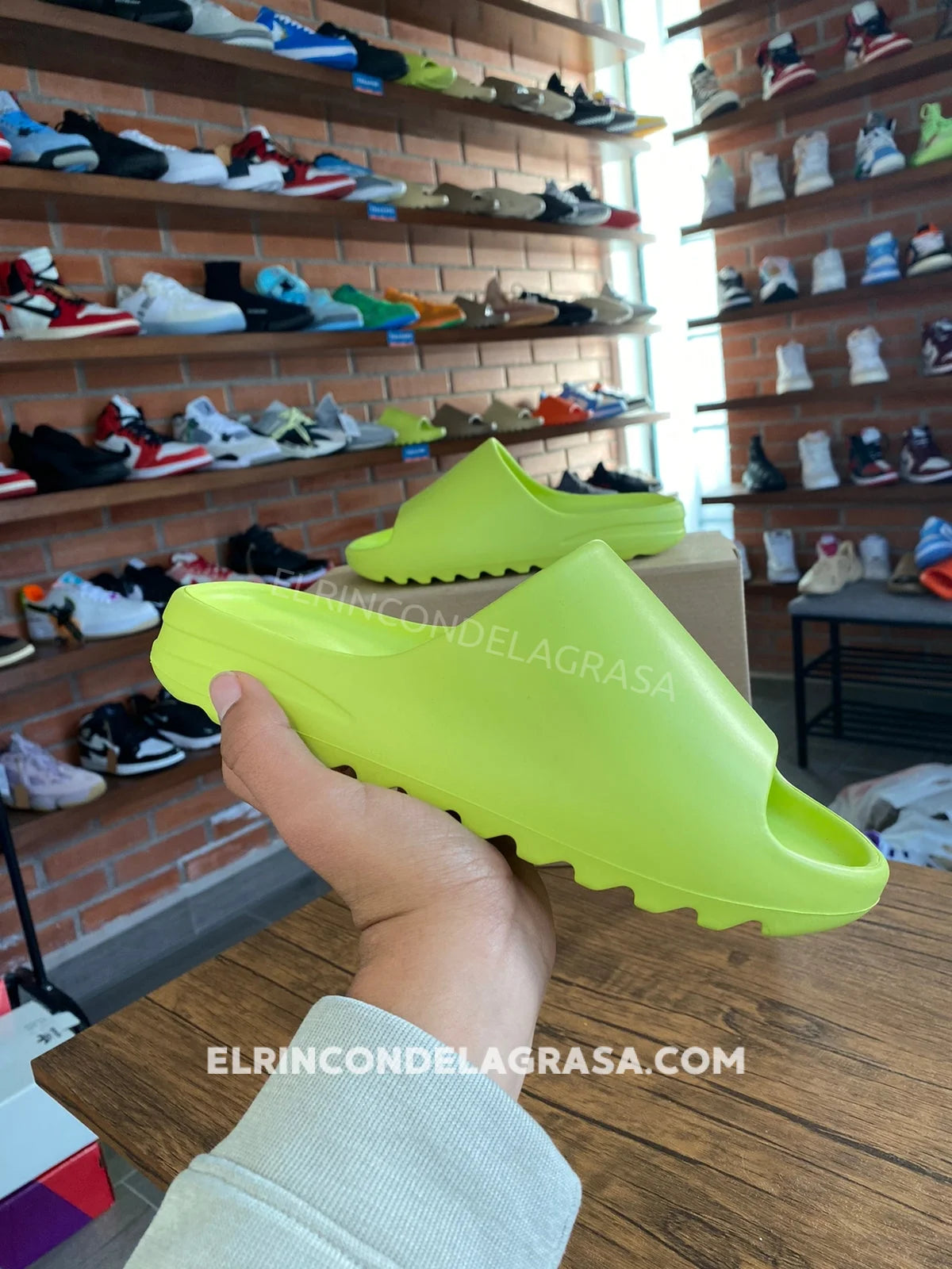 Yeezy Slide Green Sneakers