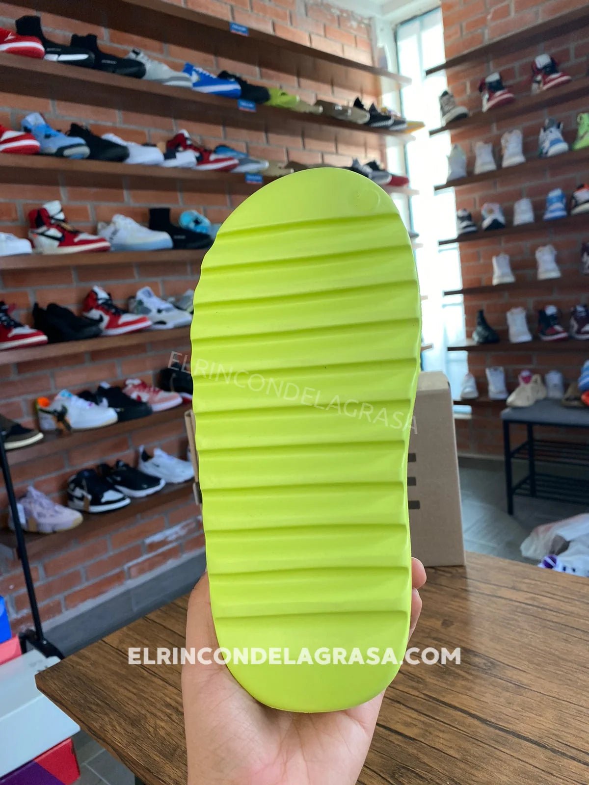 Yeezy Slide Green Sneakers