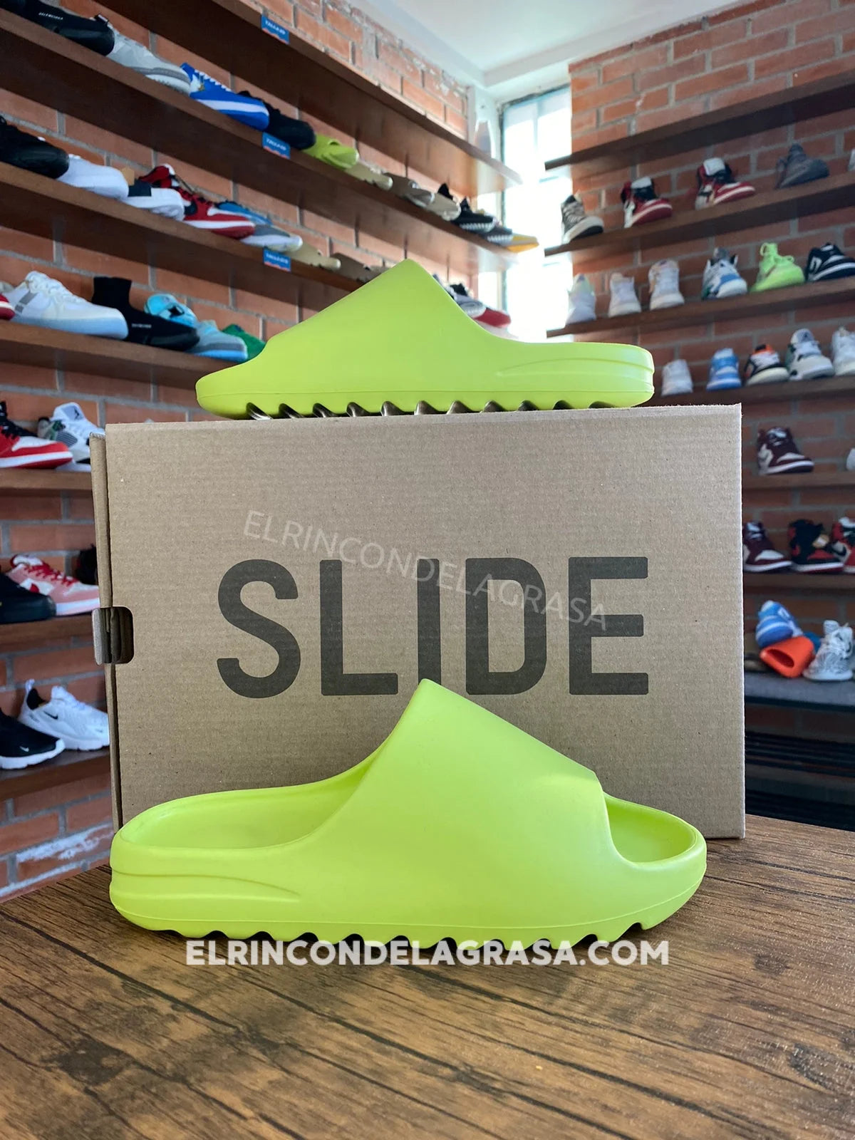 Yeezy Slide Green Sneakers