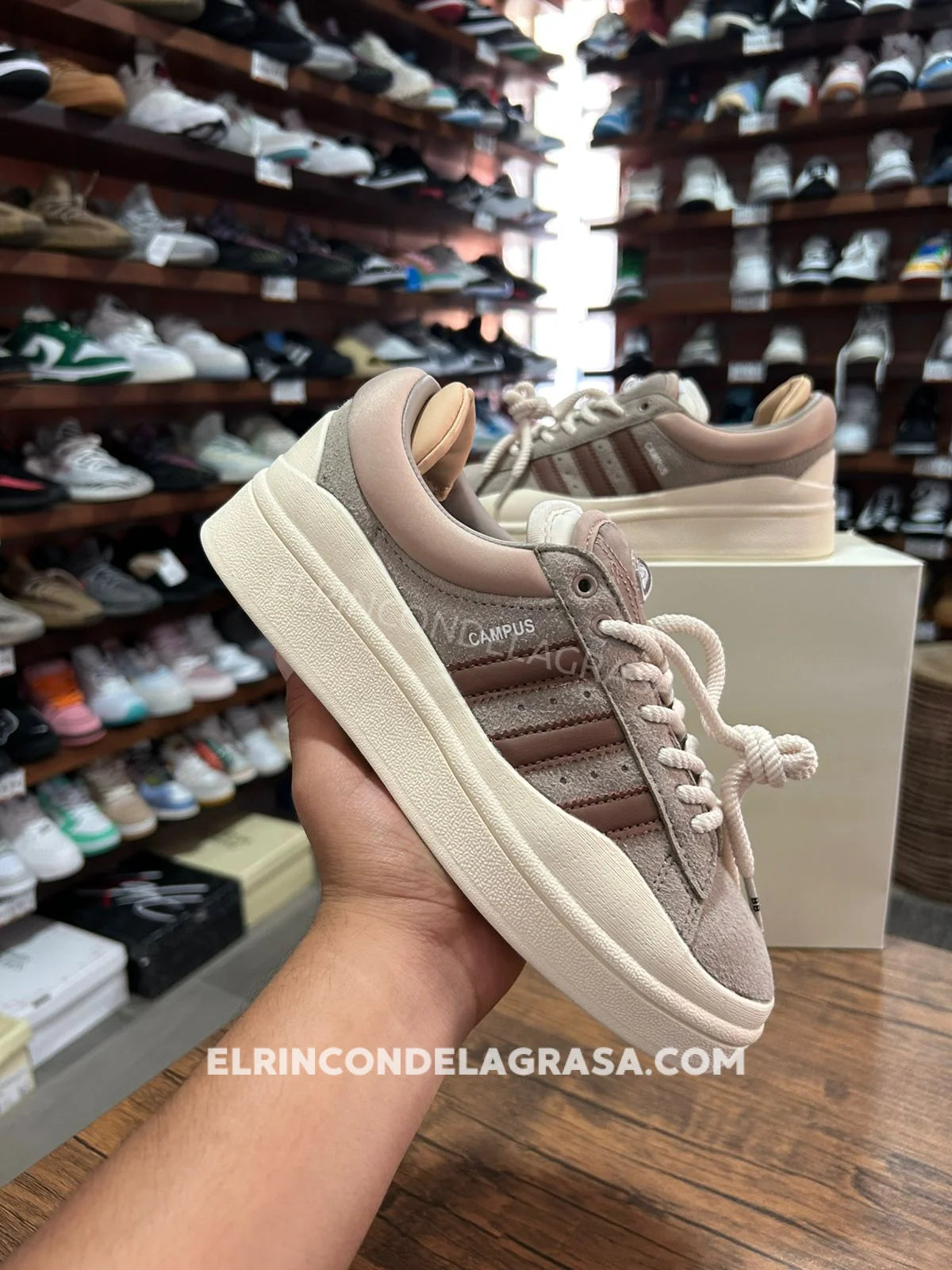 Adidas Campus Bad Bunny Brown Sneakers