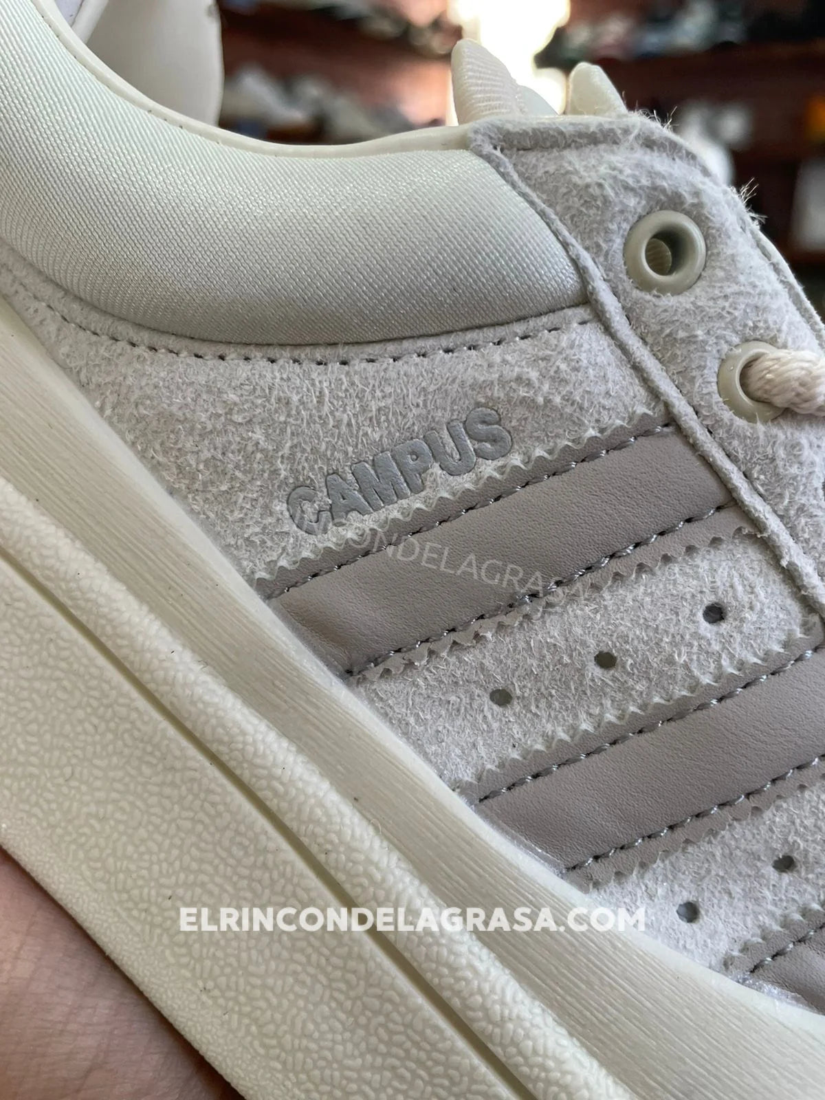 Adidas Campus Bad Bunny White Sneakers