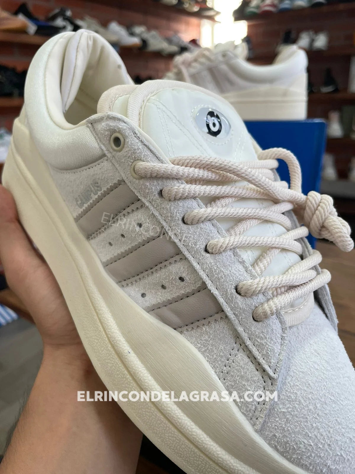 Adidas Campus Bad Bunny White Sneakers