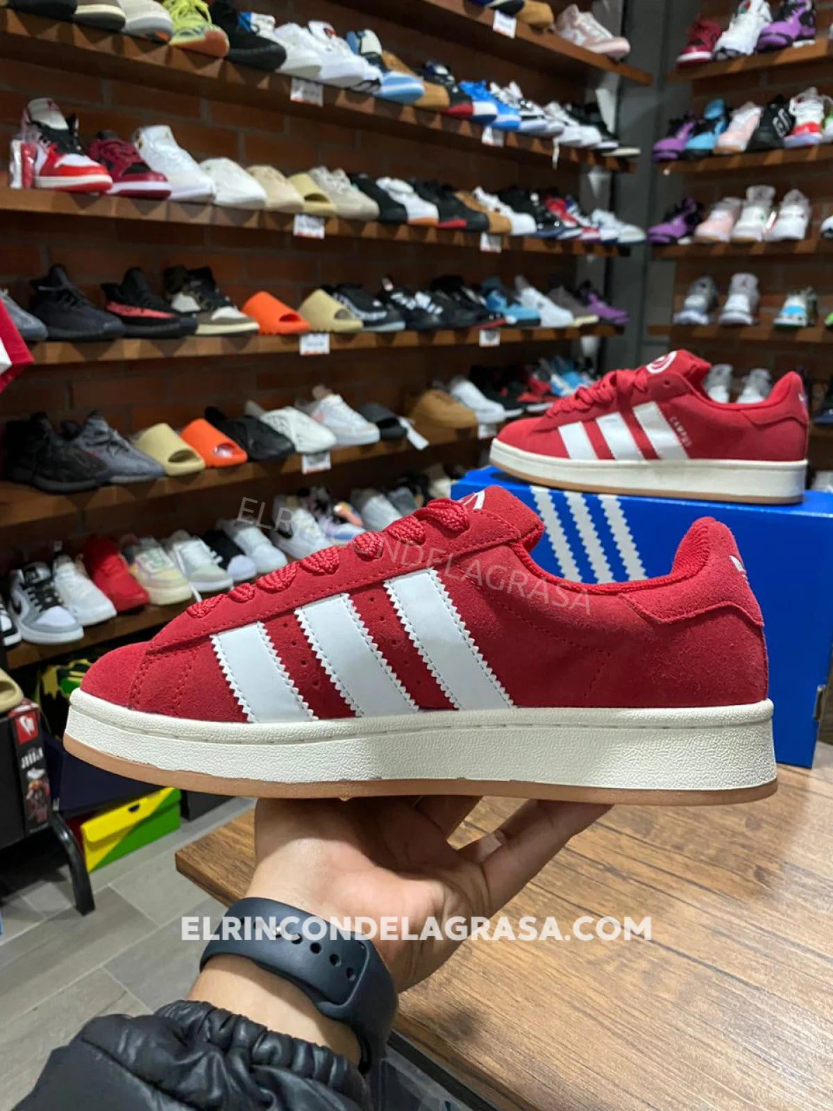 Adidas Campus Red Sneakers