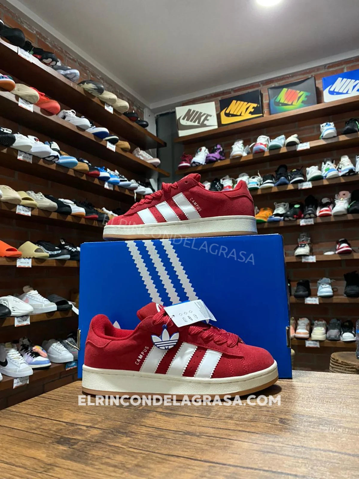 Adidas Campus Red Sneakers