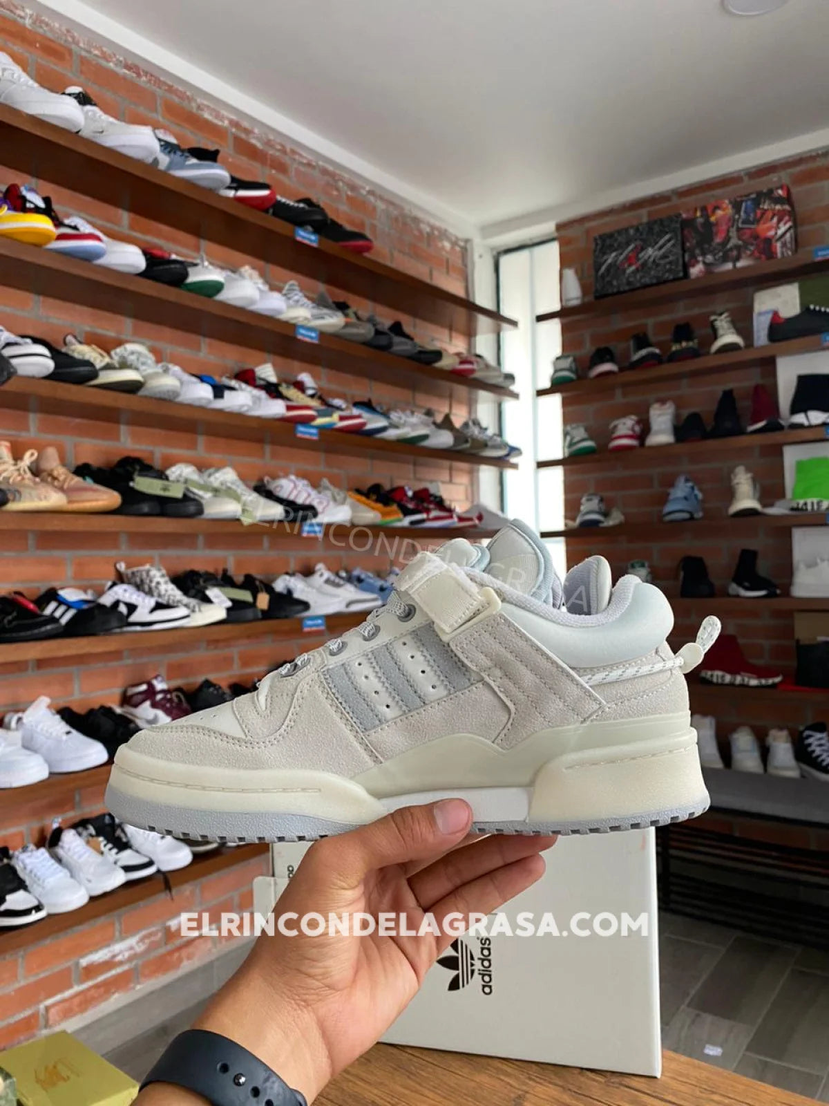 Adidas Forum Bad Bunny White Sneakers