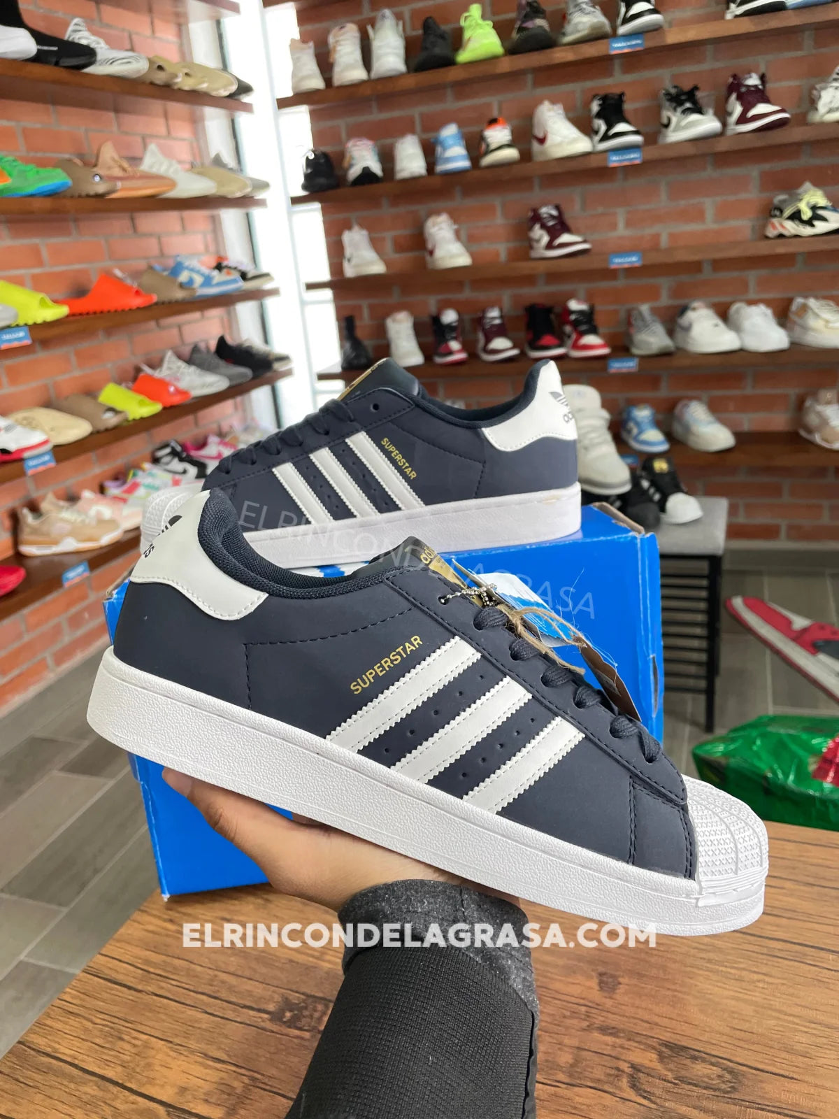 Adidas Superstar Clásico Azul Sneakers