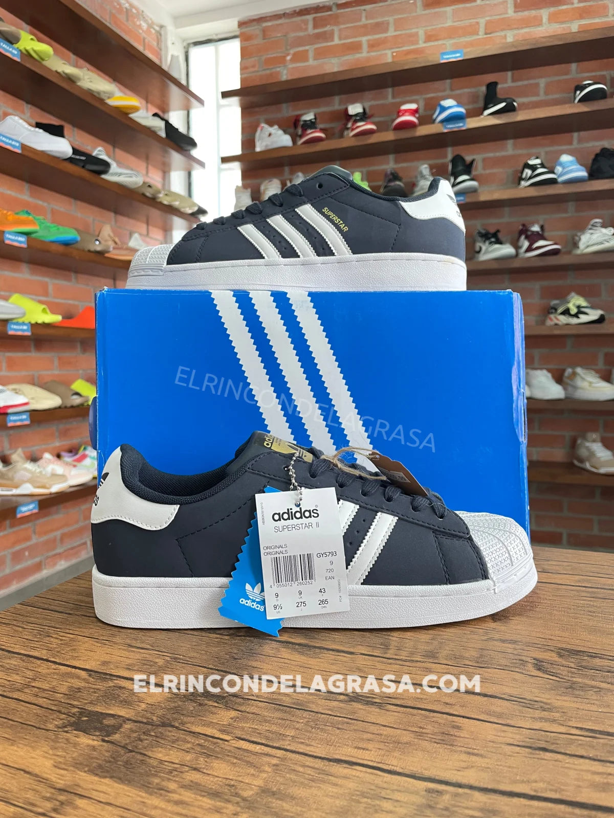 Adidas Superstar Clásico Azul Sneakers