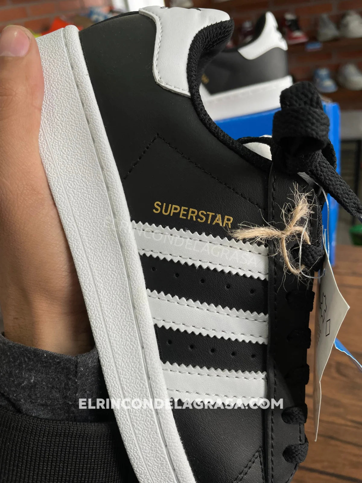 Adidas Superstar Clásico Negro Sneakers