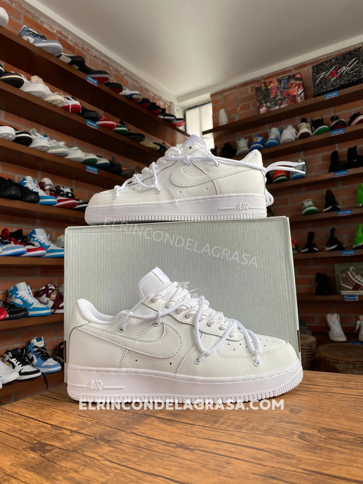 Air Force One Custom White Sneakers