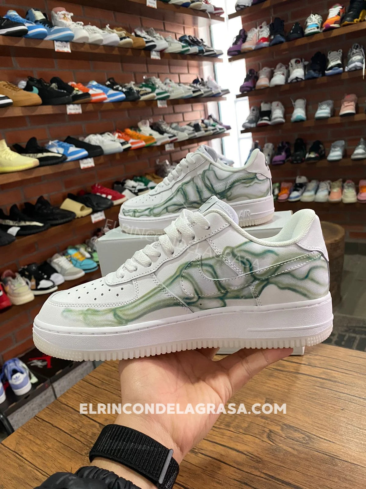 Air Force One Skeleton White Sneakers