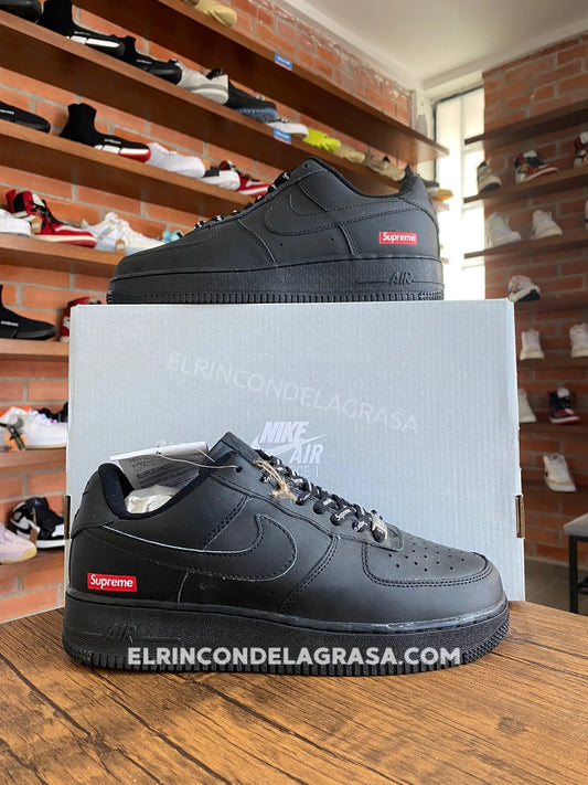 Air Force One Supreme Black Sneakers