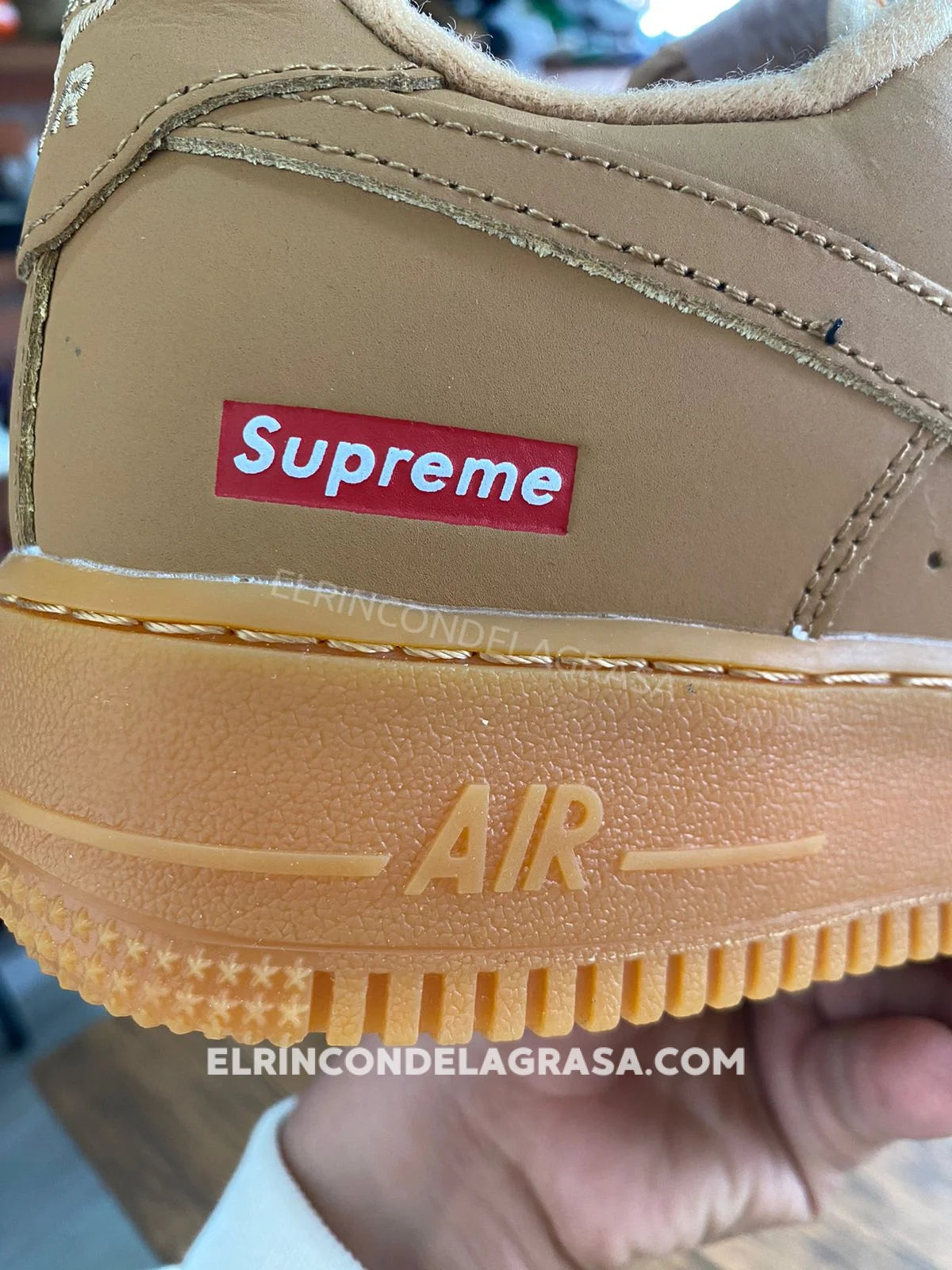 Air Force One Supreme Brown Sneakers