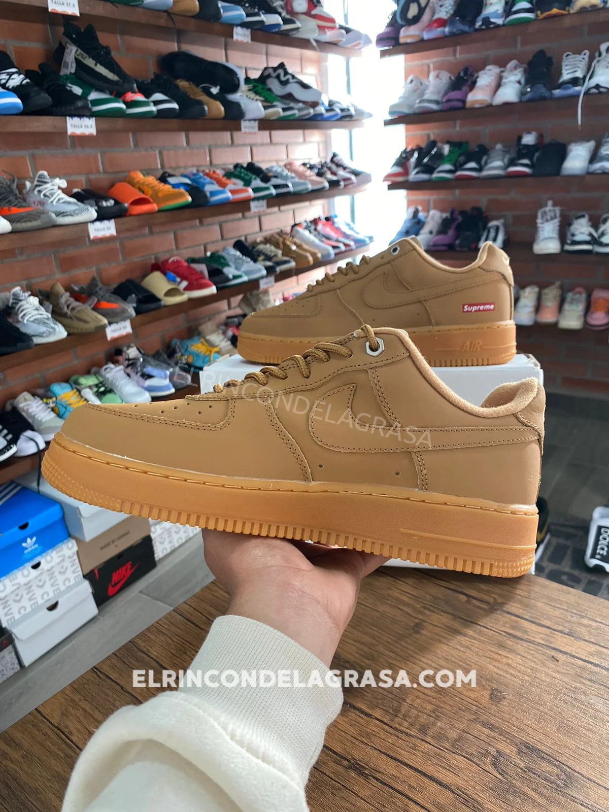 Air Force One Supreme Brown Sneakers