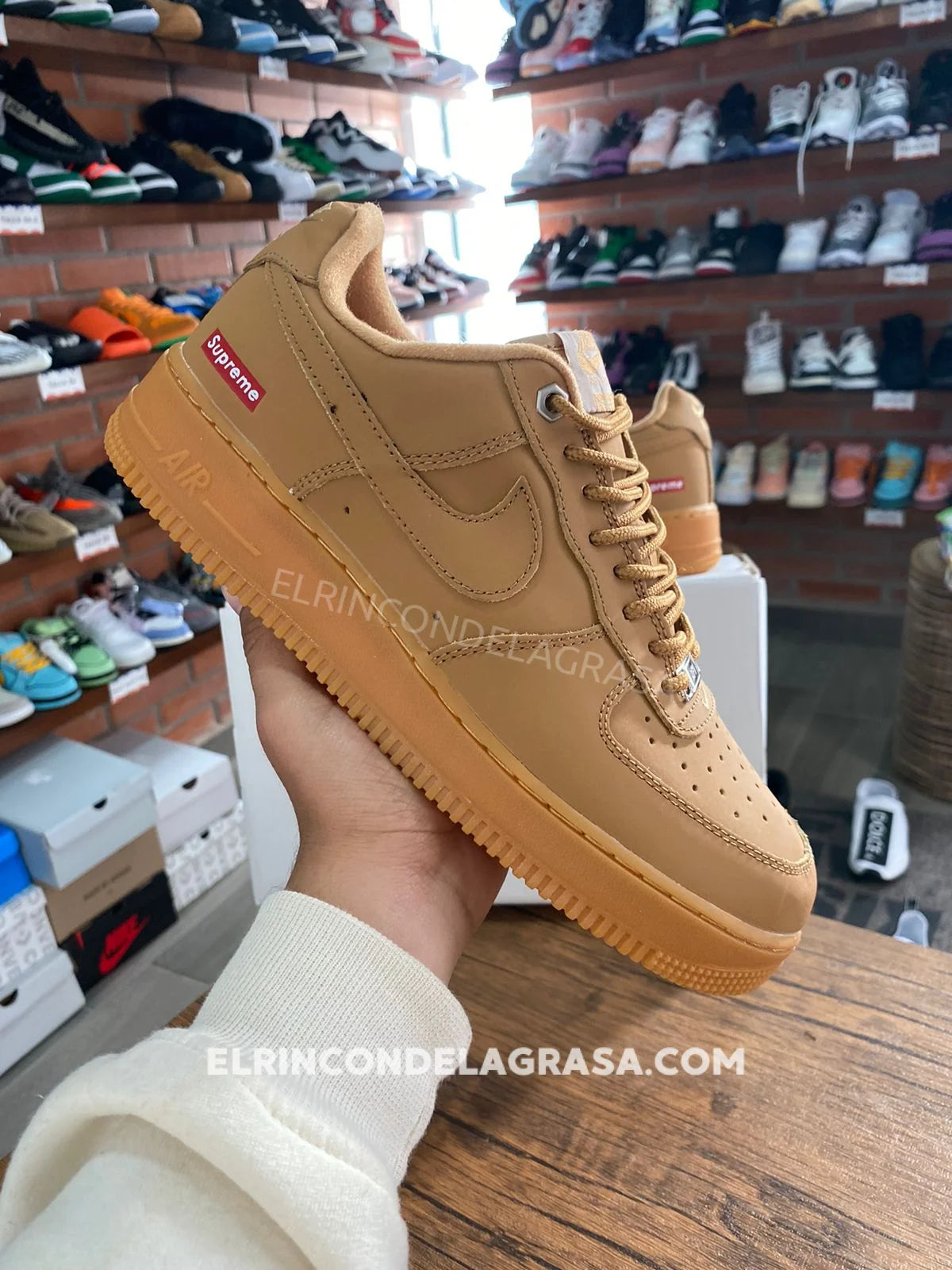 Air Force One Supreme Brown Sneakers