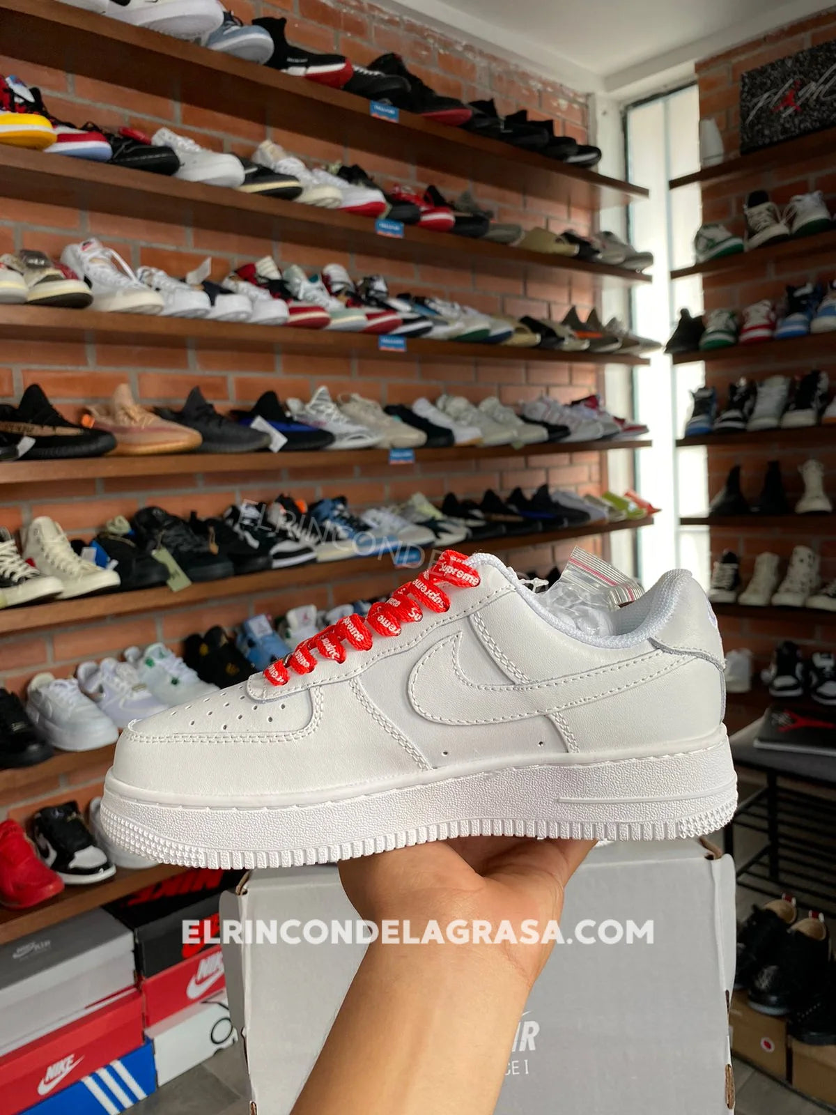 Air Force One Supreme White Sneakers