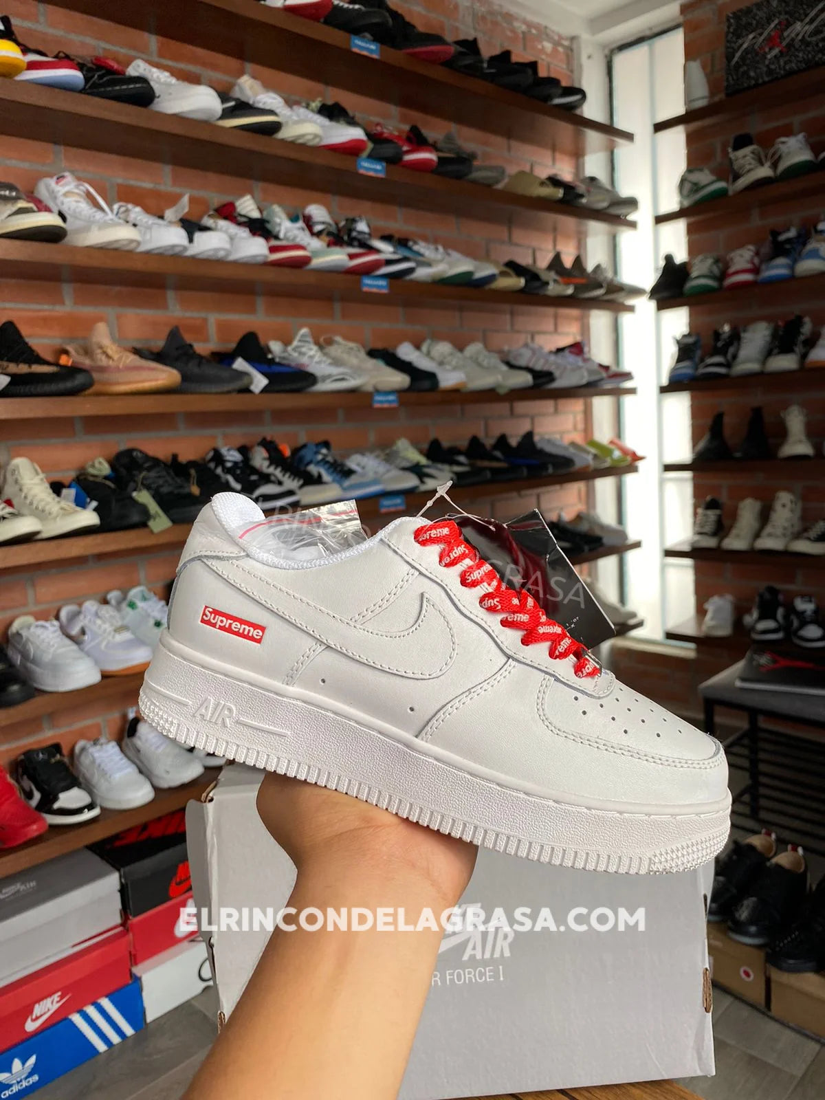 Air Force One Supreme White Sneakers