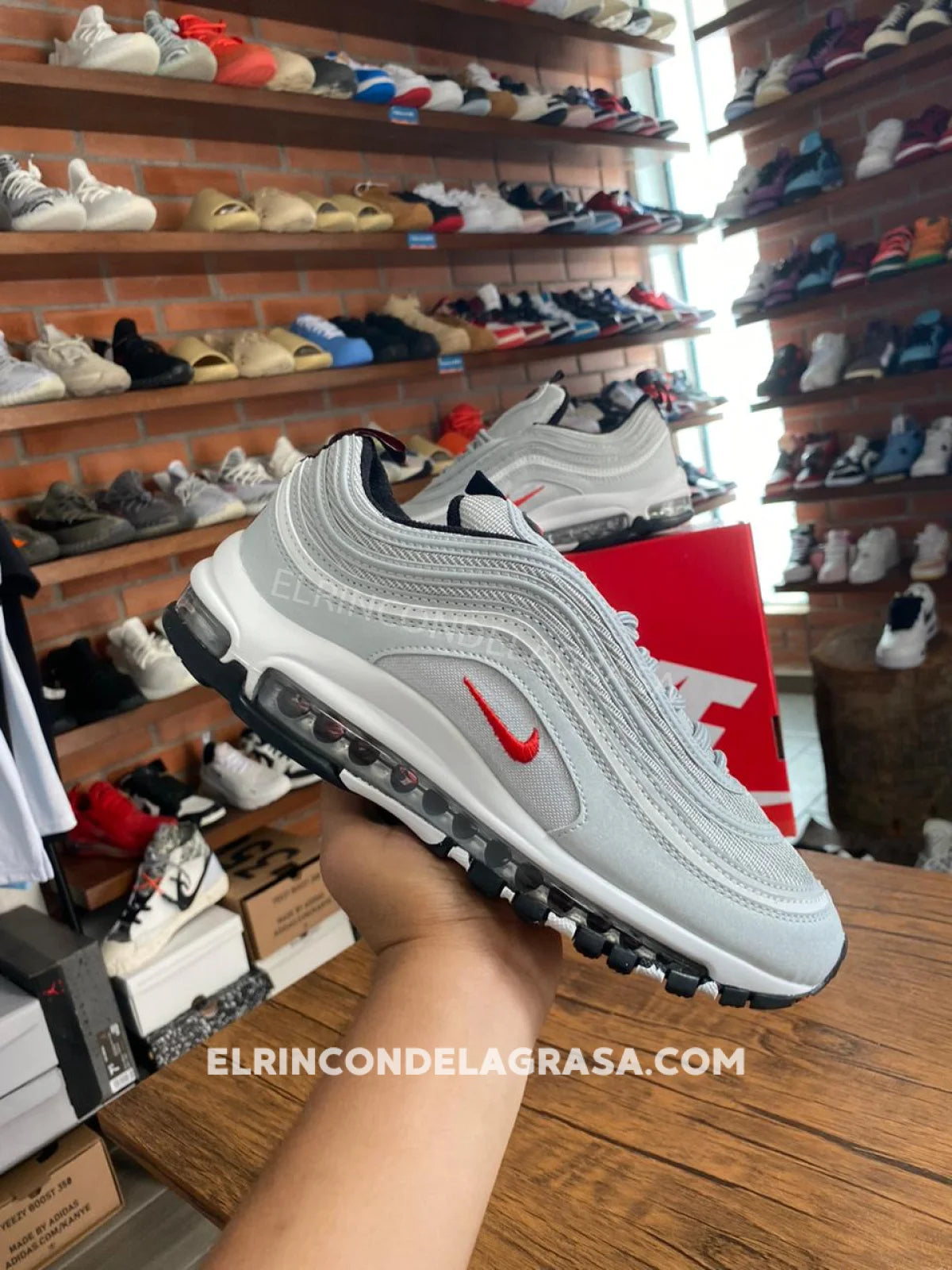 Grey and silver air max 97 hotsell