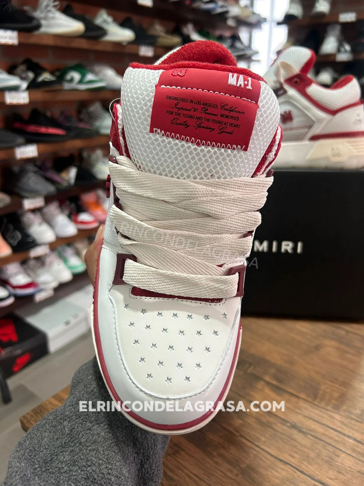 Amiri Ma White Red Sneakers