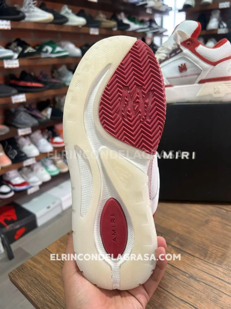 Amiri Ma White Red Sneakers