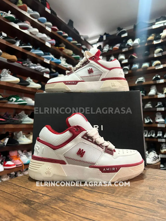 Amiri Ma White Red Sneakers