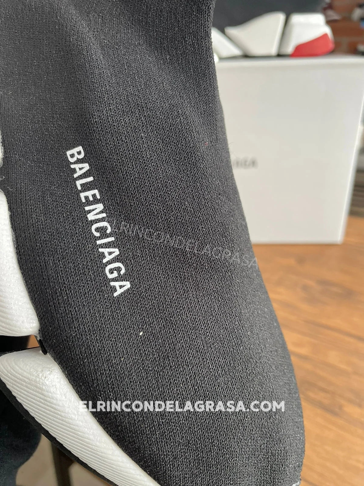 Balenciaga Speed Black & Red Sneakers