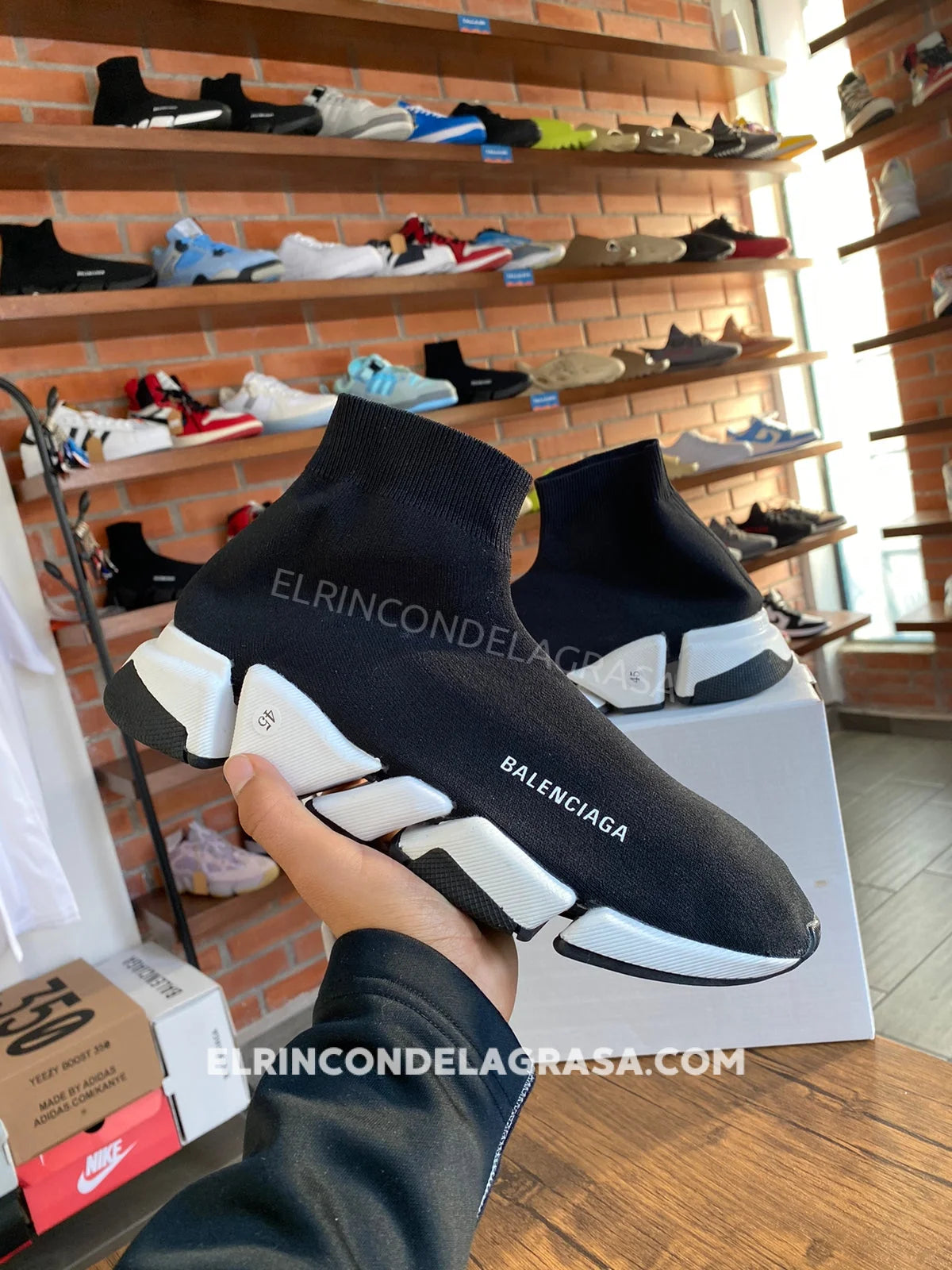 Balenciaga Speed Black & White Sneakers