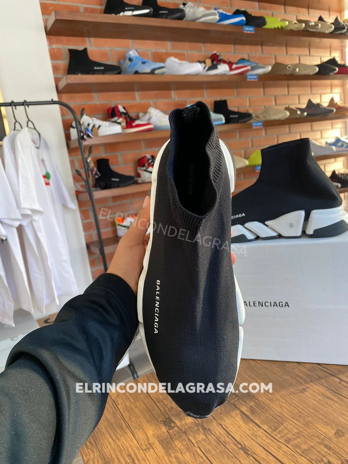 Balenciaga Speed Black & White Sneakers