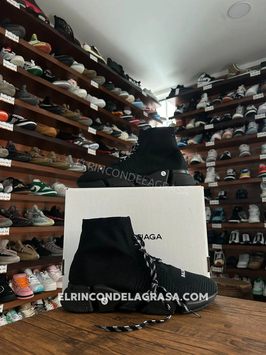 Balenciaga Speed Negro Agujetas Sneakers