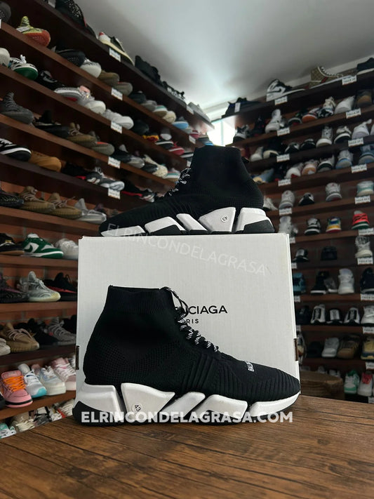 Balenciaga Speed Negro/Blanco Agujetas Sneakers