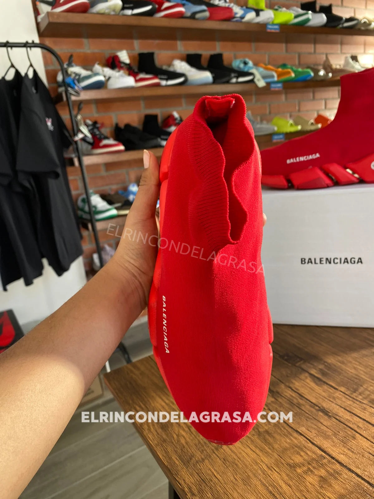 Balenciaga Speed Red Sneakers