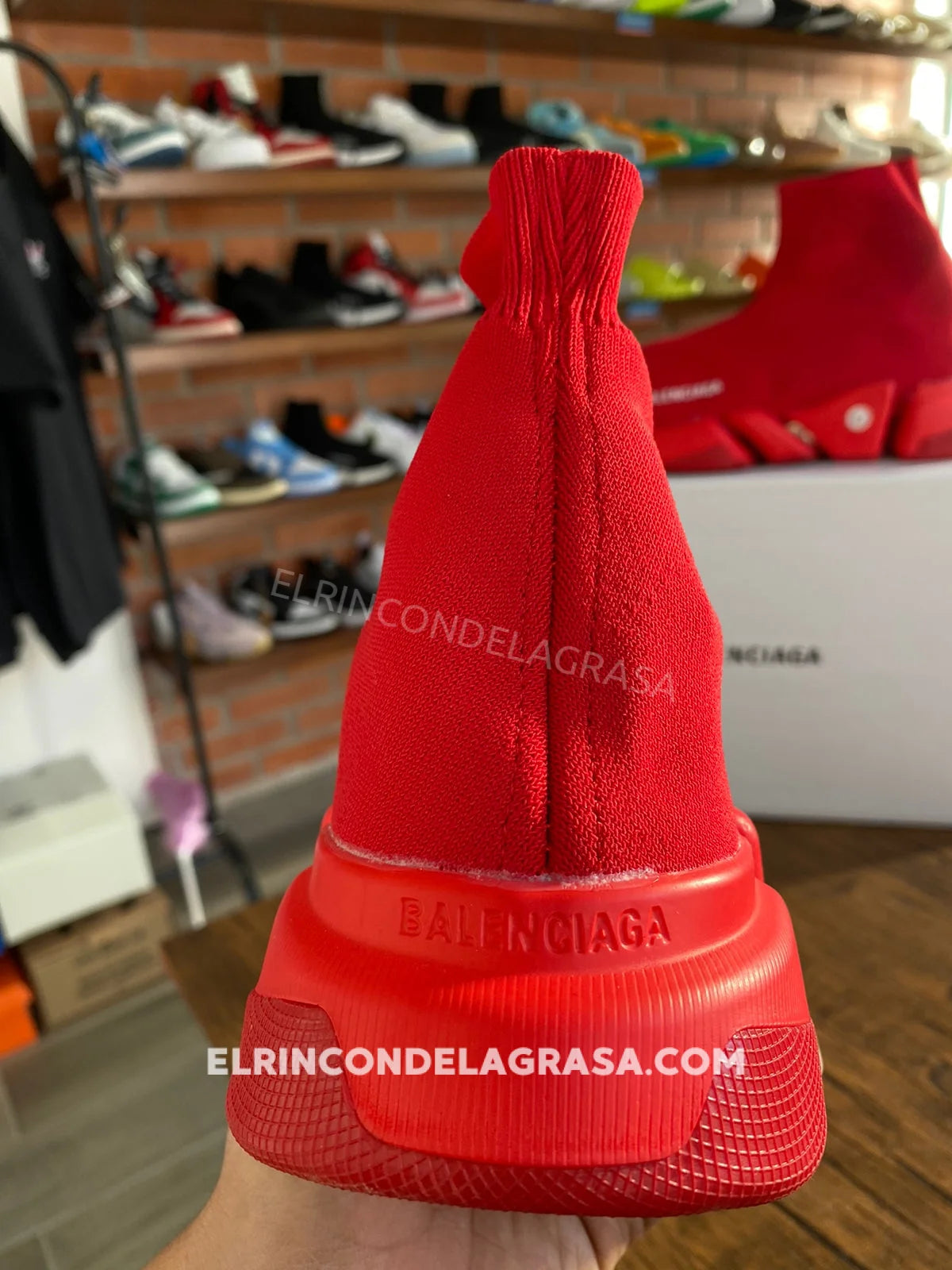 Balenciaga Speed Red Sneakers