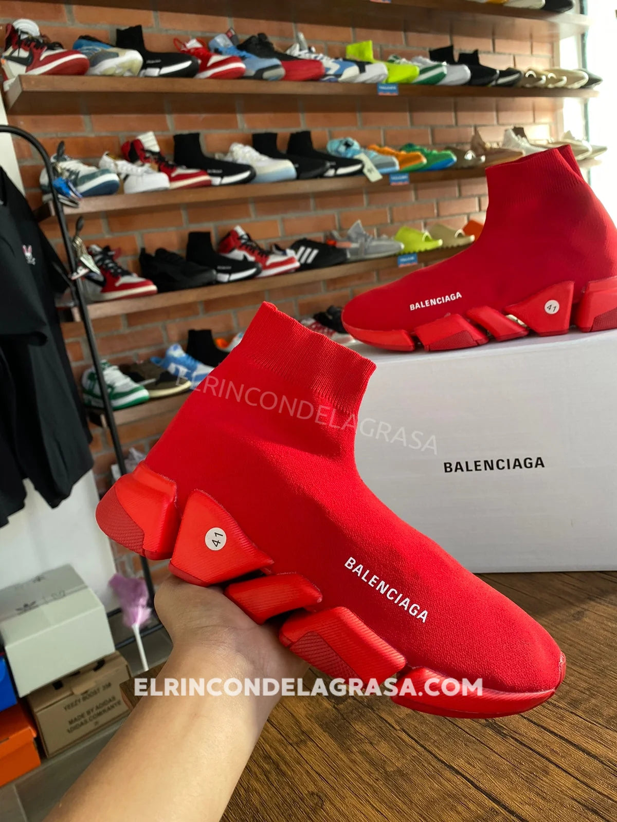 Balenciaga Speed Red Sneakers