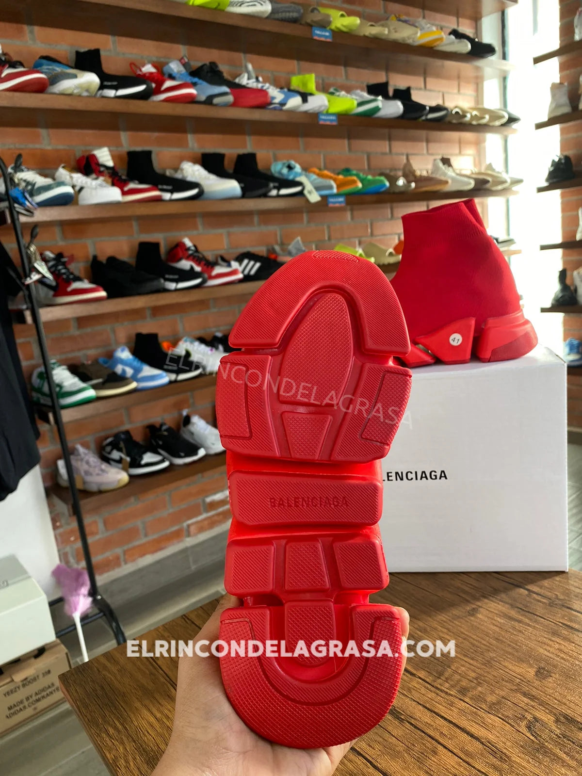 Balenciaga Speed Red Sneakers