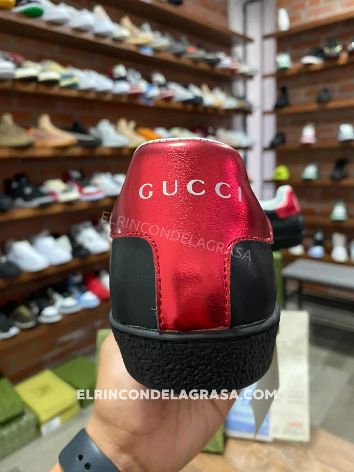 Gucci Ace Stripe Black Sneakers