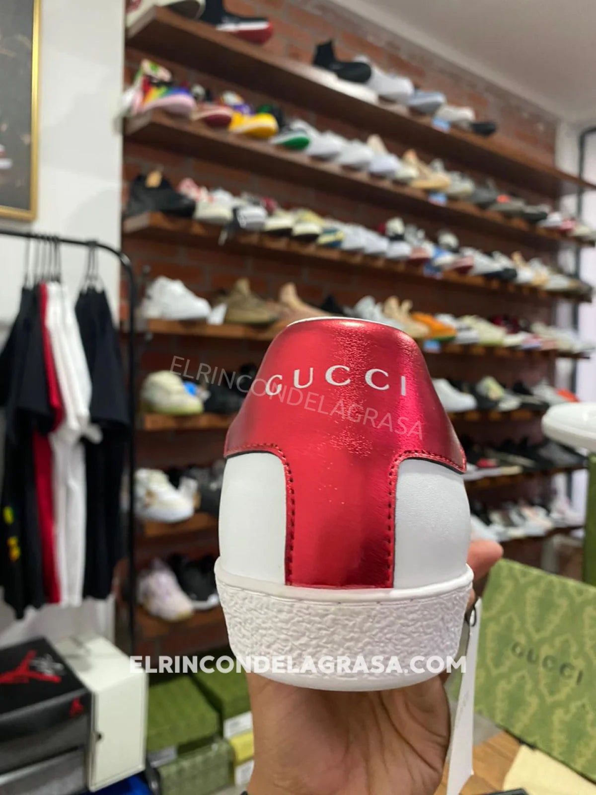 Gucci Ace Stripe White Sneakers