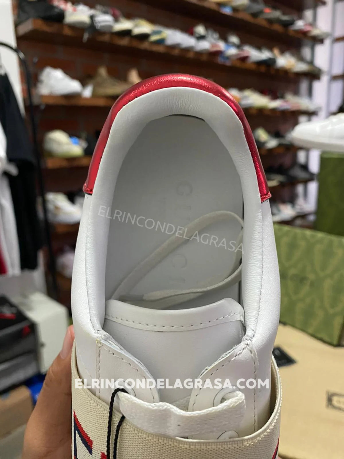 Gucci Ace Stripe White Sneakers